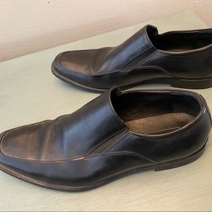 Black loafer dress shoes
